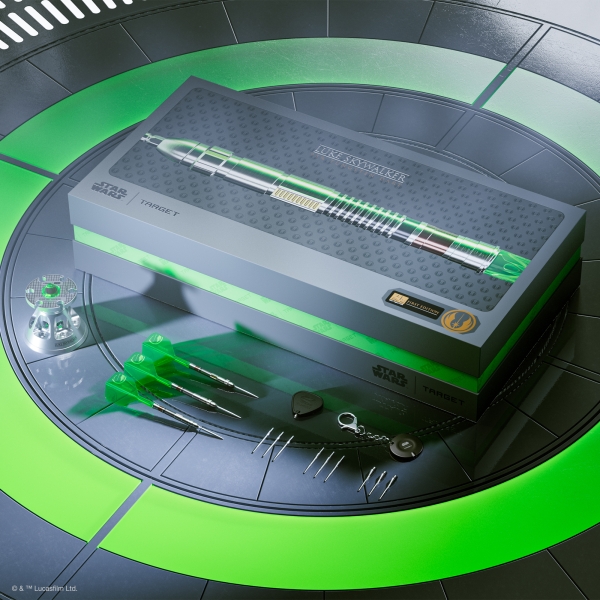 LUKE SKYWALKER 'THE JEDI KNIGHT' LIGHT SABER EDITION 95% 24G SP STEEL DARTS