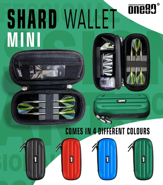 One80 Shard Mini Darttasche Schwarz