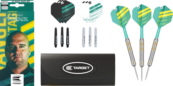 Target ROB CROSS BRASS 22G STEEL TIP DARTS