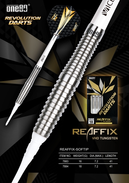 One80 Revolution  Reaffix 90% Tungsten Softdart 18 Gramm Barrelgewicht