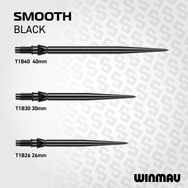Winmau Switch Point glatt Black 30MM