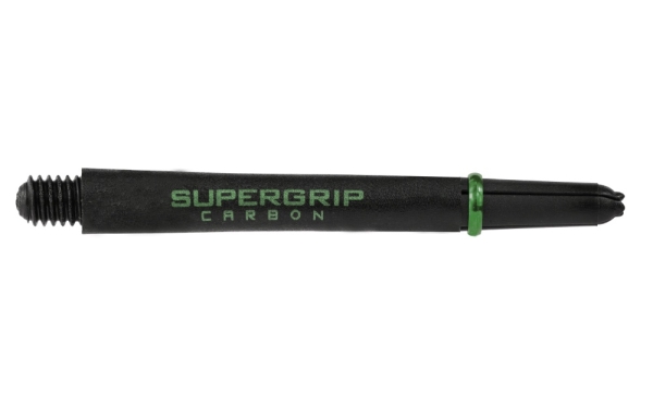 Harrows Supergrip Carbon Schaft Schwarz Grün Medium