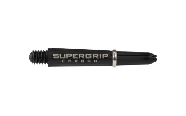 Harrows Supergrip Carbon Schaft Schwarz Silber Kurz