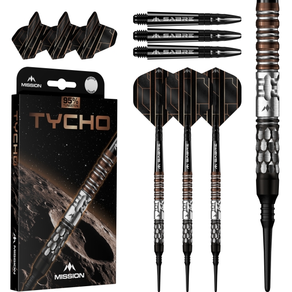 Tycho Softdart 90% Black & Bronze PVD 20g