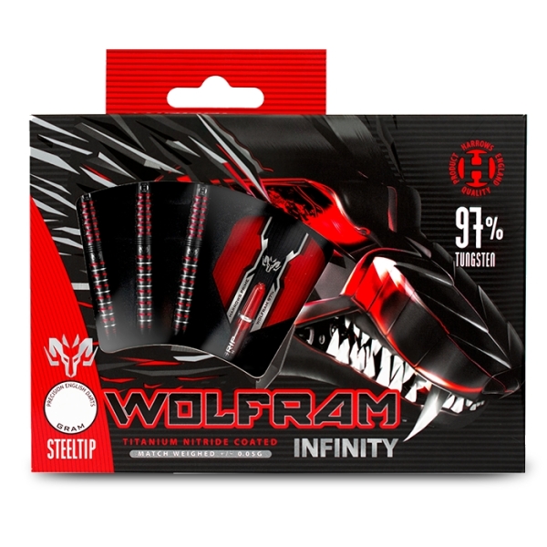 Harrows Wolfram Infinity 97% Steeldarts 26 Gramm