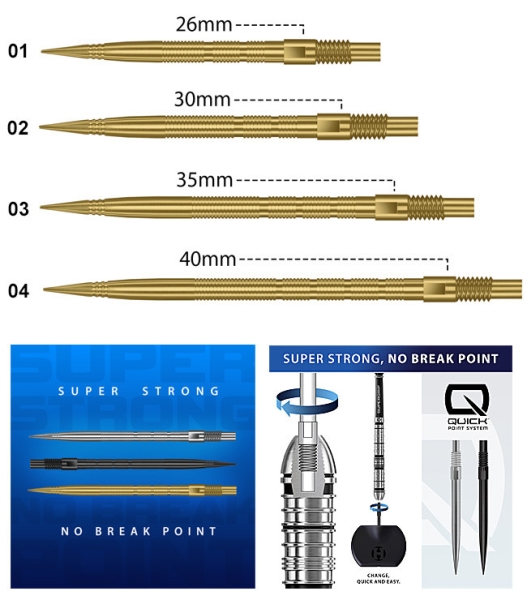 Micro Grip Gold Quick Points 30mm