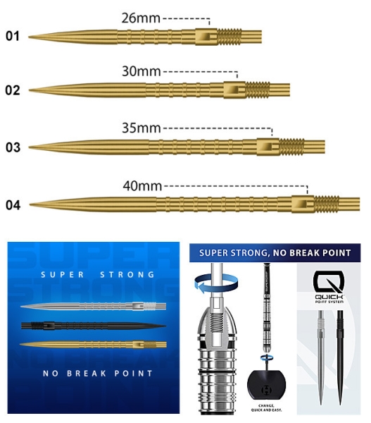 HM Grip Gold Quick Points 26mm