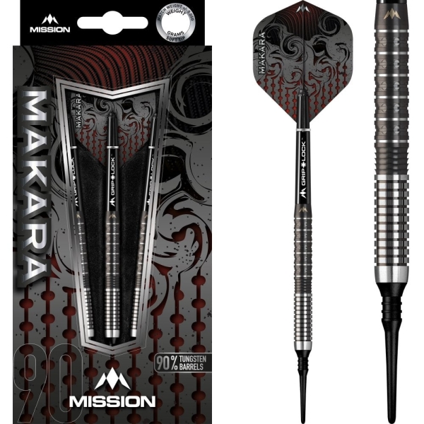 Mission Makara Softdart  gerade M1 90% Graphite PVD 21 Gramm