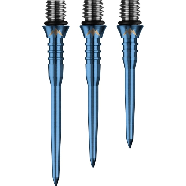 Mission Titan Pro Titanium Schraubspitzen 2BA geringt 30mm Solid Blue