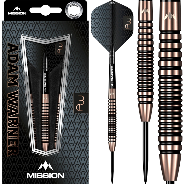 Mission Adam Warner  Steeldart 90 % Tungsten Bronze Titanium 26g