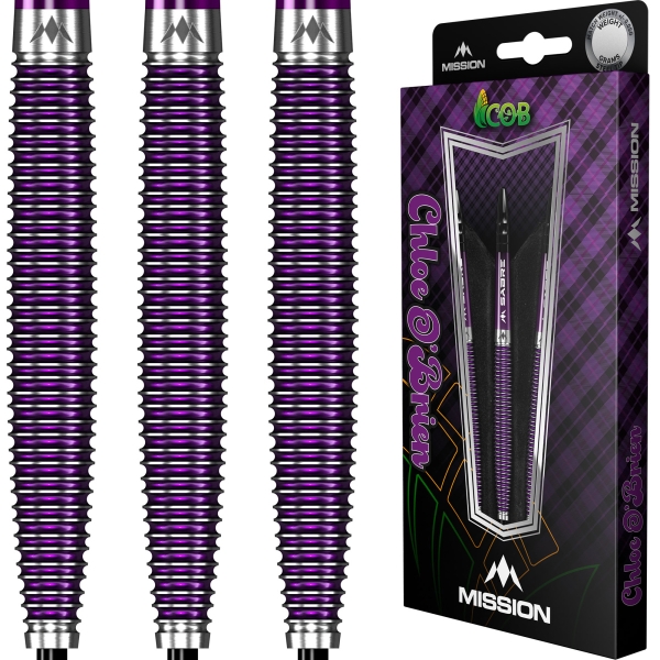 Mission Chloe OBrien  Steeldart 95 % Tungsten Electro Purple 23g