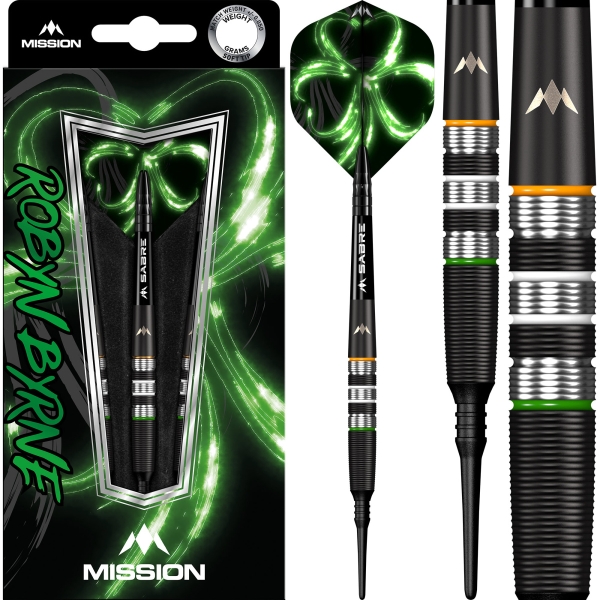 Mission Robyn Byrne  Softdart 90 % Tungsten Black Titanium 18g