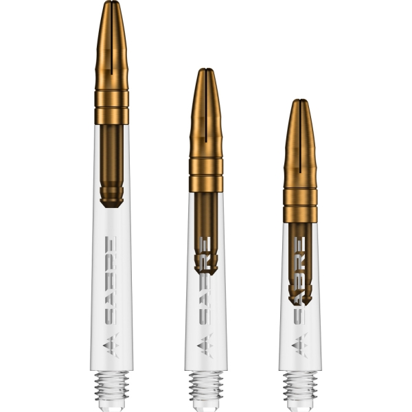 Mission Sabre Shafts Clear/Gold Kurz