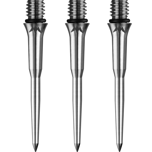Mission Titan Pro Titanium Schraubspitzen 2BA glatt 30mm Silver