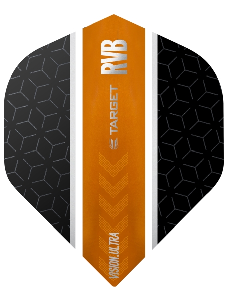 TARGET BARNEVELD RVB VISION ULTRA SCHWARZ ORANGE STRIPE N02 FLIGHT