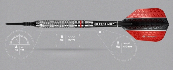 Target Vapor Softdart 8-01 80% Tungsten 18 Gramm