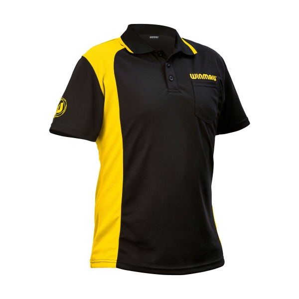 Winmau Wincool 2 Dart Shirts schwarz-gelb Größe 4XL