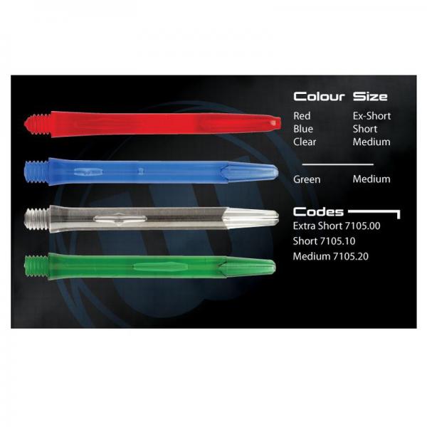 Poly Plastic Transparent Bubble Dart Stems Medium Or Short Length All Colours 
